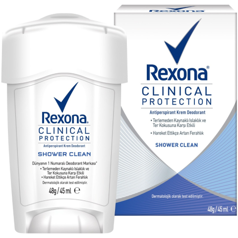 Rexona Kadın Deo Stick Clinical Protection Shower Clean 45ml