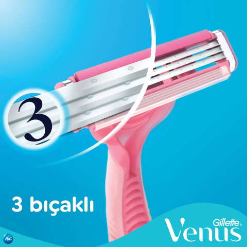 Gillette Venus Simply3 Basic Kadın Tıraş Bıçağı 4lü Poşet