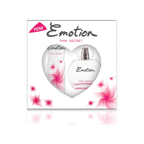 Emotion Pink Secret Bayan Parfüm Seti Edt 50ml + 150ml Deodorant Kadın Kofre Set