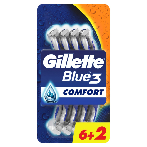 Gillette Blue 3 Comfort Kullan-At Tıraş Bıçağı 8li