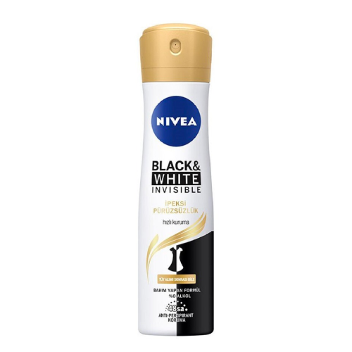 Nivea Deodorant Black & White Invisible İpeksi Pürüzsüzlük 150ml Bayan