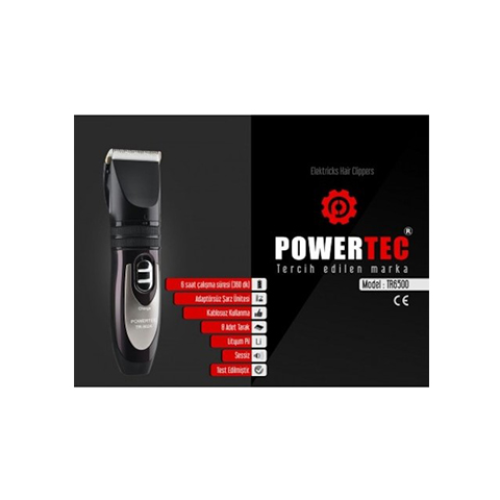 Powertec Tr6500 Şarjlı Saç Sakal Tıraş Makinesi 