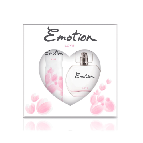 Emotion Love Bayan Parfüm Seti Edt 50ml + Deodorant 150ml Kadın Kofre Set