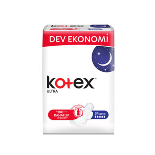 Kotex Ultra Dev Ekonomi Gece 24'lü Hijyenik Kadın Pedi