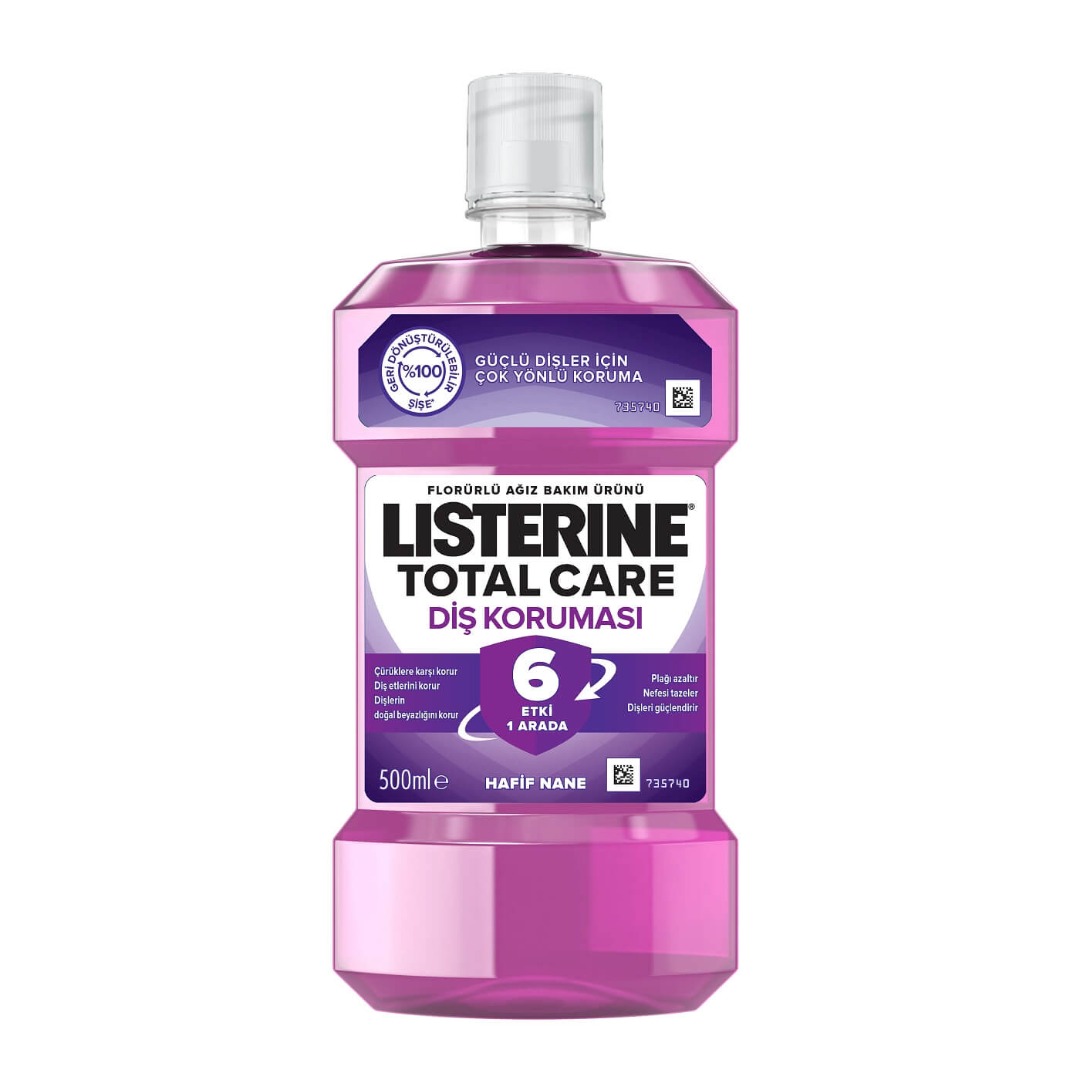 Listerine Total Care 6 Etki 1 Arada Nane Aromalı Ağız Bakım Suyu 500ml