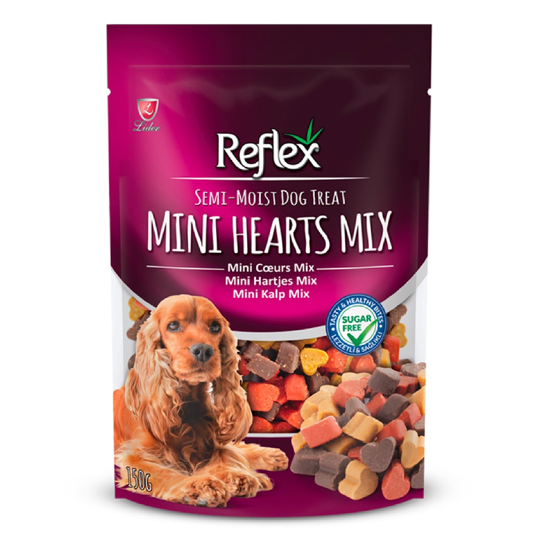 Reflex Semi Moist Mini Kalp Karışık Köpek Ödülü 150 Gr