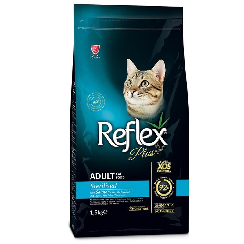 Reflex Plus Somonlu Kısırlarştırılmış Yetişkin Kedi Maması 1.5 Kg