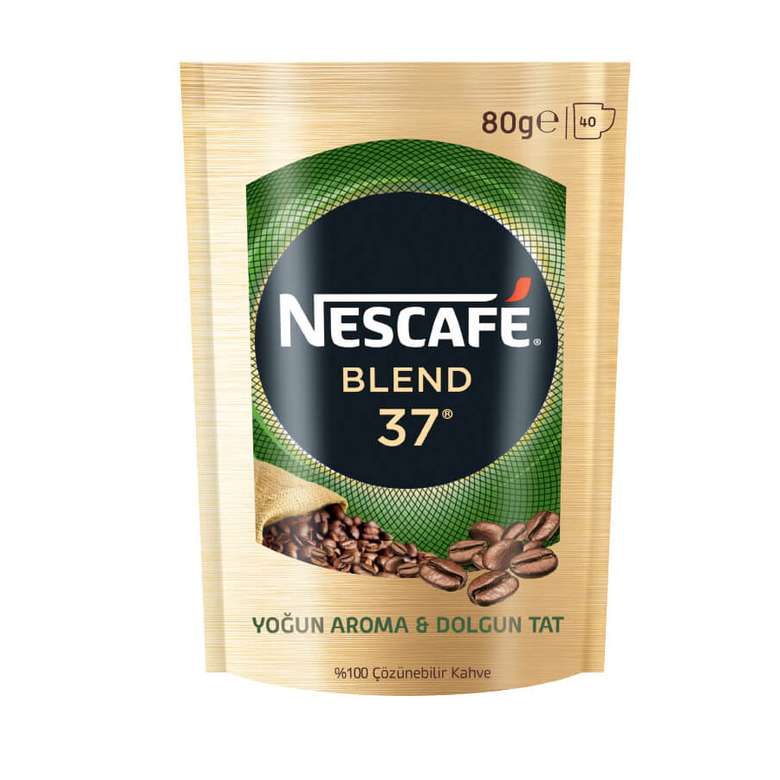 Nescafe Blend 37 Yoğun Aroma & Dolgun Tat Eko Paket 80 Gr