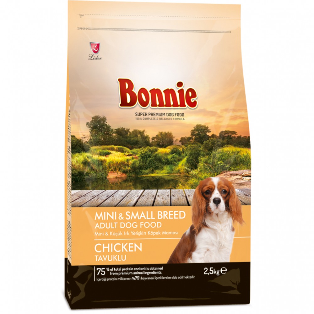Bonnie Mini Küçük Irk Yetişkin Tavuklu Köpek Maması 2,5 Kg