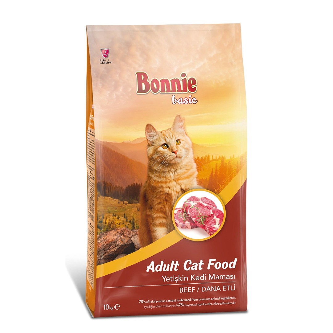 Bonnie Basic Dana Etli Çok Renkli Yetişkin Kedi Maması 10 Kg