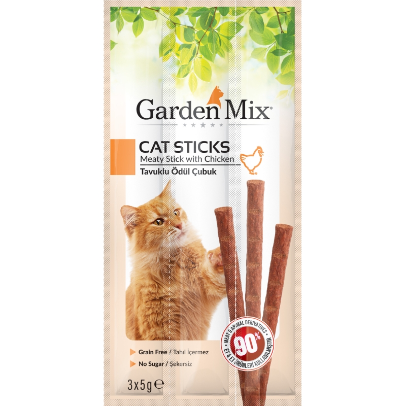 Garden Mix Tavuklu Kedi Stick Ödül 3*5g