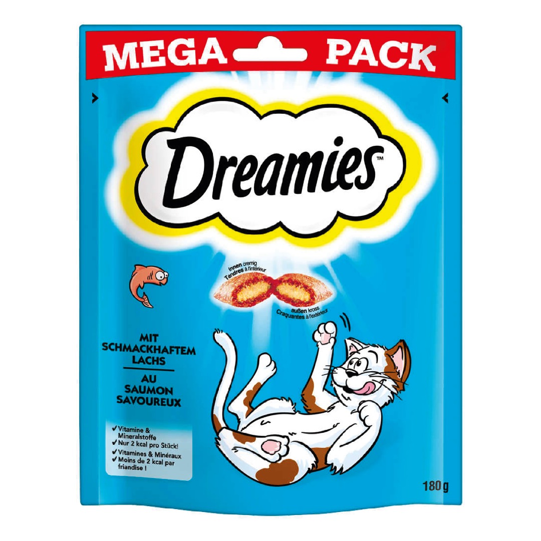 Dreamies Mega Somonlu Kedi Ödül Maması 180 Gr