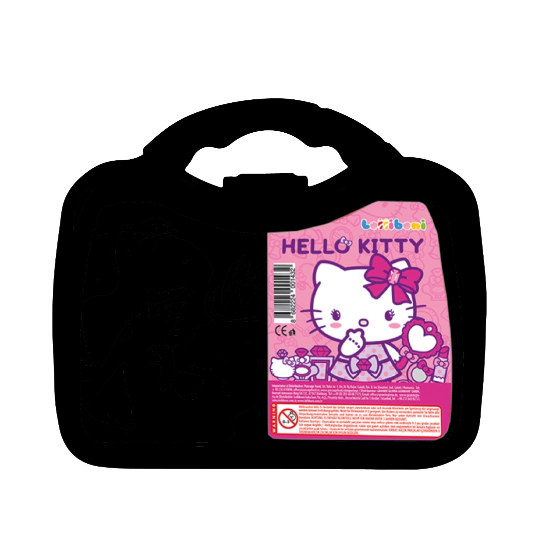 Lolliboni Hello Kitty Süpriz Oyuncaklı Güzellik Seti Siyah