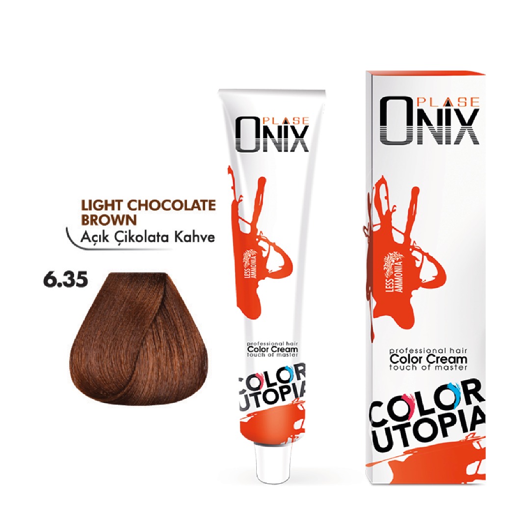 Morfose Onix Saç Boyası 6.35 Açık Çikolata Kahve 60 ml
