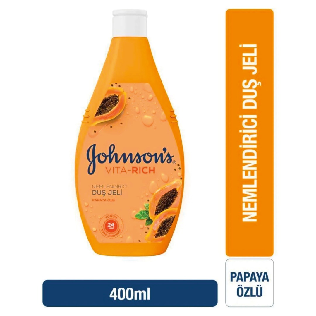 Johnsons Duş Jeli Vita-Rich Papaya Özlü Nemlendirici 400ml
