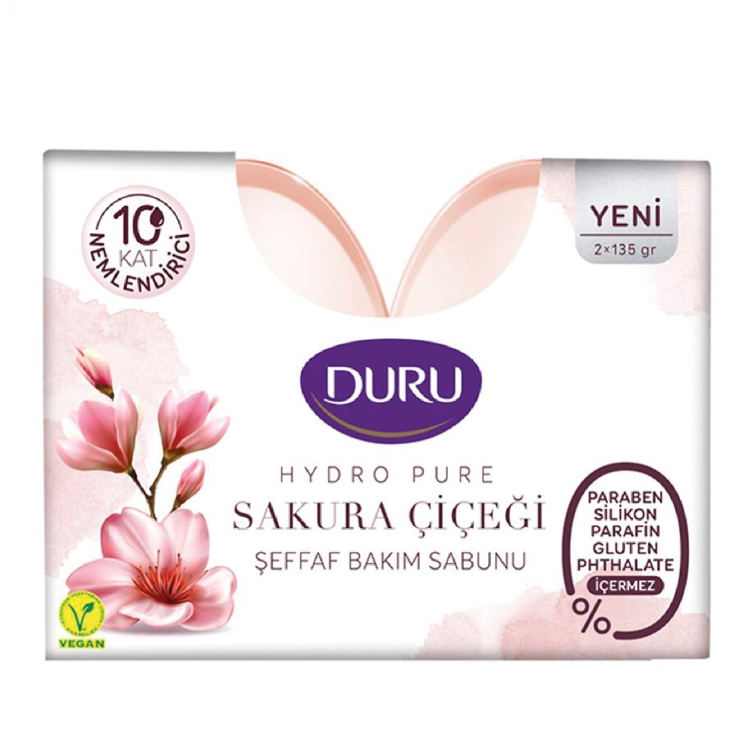 Duru Hydro Pure Sakura Çiçeği Sabunu 2x135 gr