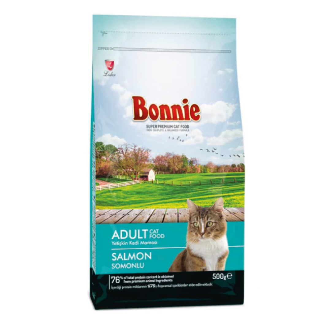 Bonnie Somonlu Yetişkin Kedi Maması 500 gr